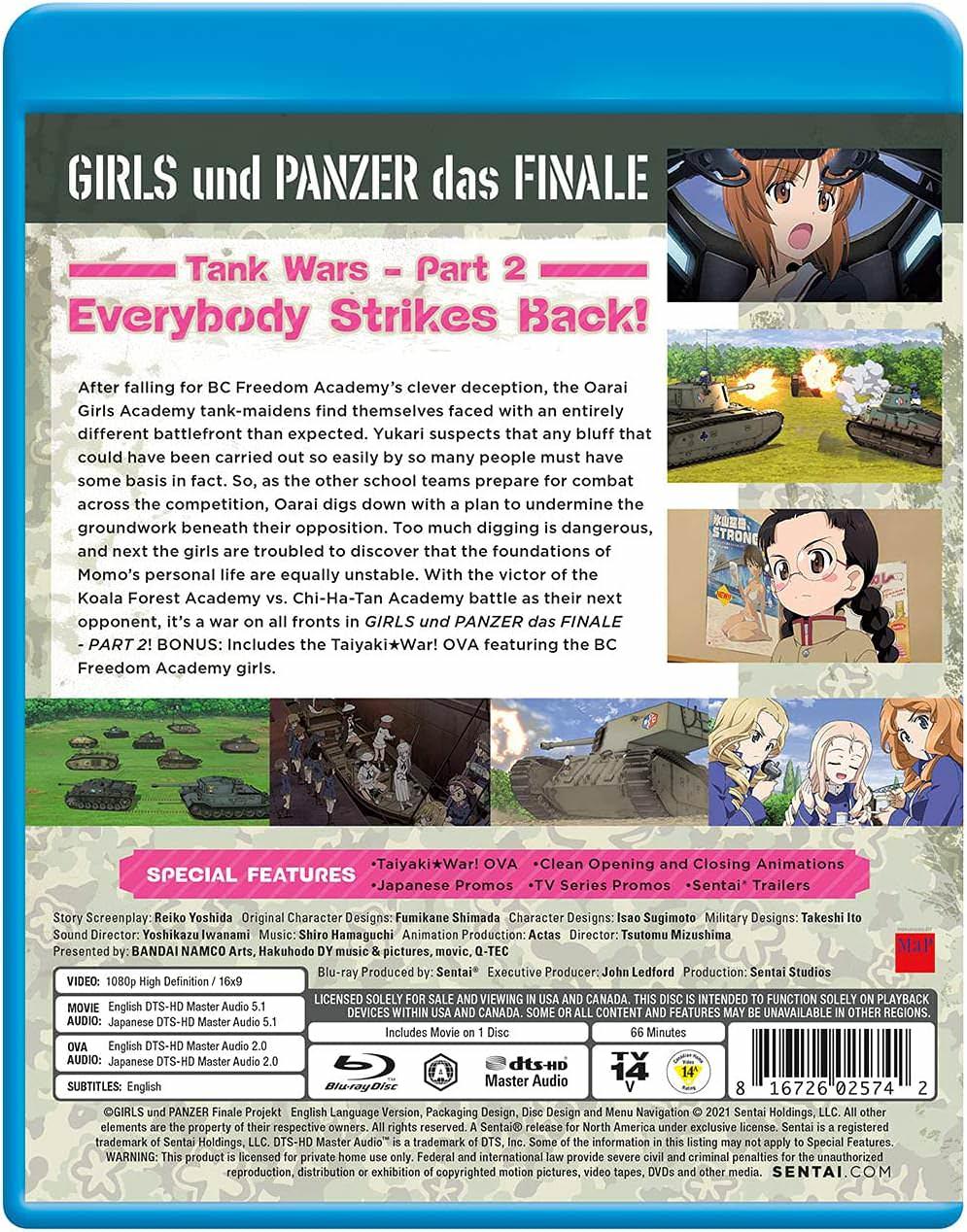 ブルーレイ ガールズ＆パンツァー 最終章 第2話 Blu-ray ガールズ＆パンツァー 水島努監督作品 戦車道と友情の試練 高画質1080p映像 DTS-HD Master Audio 5.1chサラウンド サービスOVA収録 