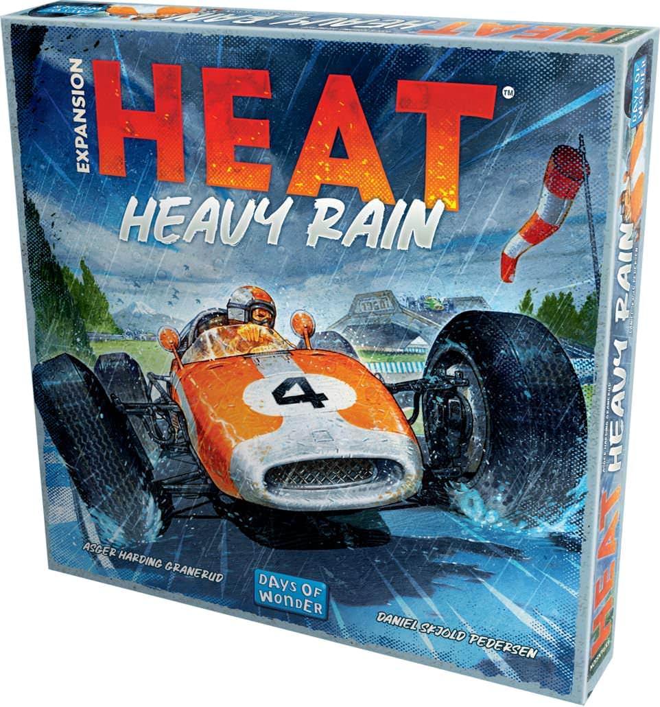 ボードゲーム Heat ー Heavy Rain 拡張セット Heat Pedal to the Metal ブランド 1964年チャンピオンシップ 日本グランプリ メキシコグランプリ 新規トラック追加 紫色のドロップシステム ギアダウン水没セクション 