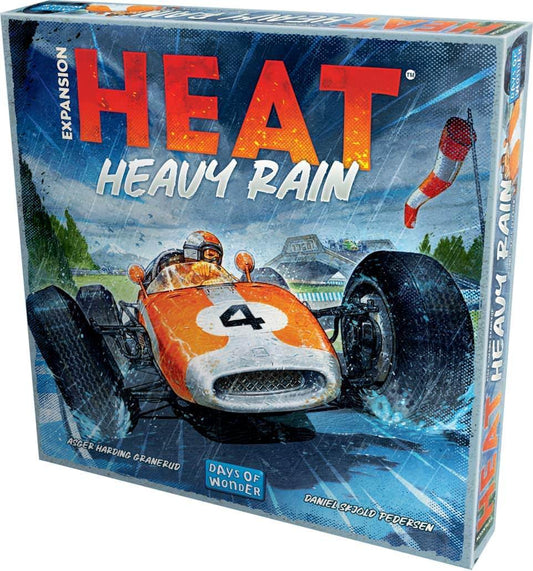 ボードゲーム Heat ー Heavy Rain 拡張セット Heat Pedal to the Metal ブランド 1964年チャンピオンシップ 日本グランプリ メキシコグランプリ 新規トラック追加 紫色のドロップシステム ギアダウン水没セクション 