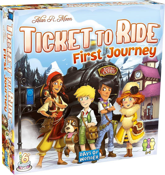ボードゲーム 親子で楽しむ Ticket To Ride First Journey ヨーロッパ鉄道 戦略的カードゲーム 6歳から遊べる 知育教育玩具 子供向け おもちゃ 家族で遊べる テーブルゲーム プレイ時間15-30分 2-4人用 地理学習 輸入英語版 日本語説明書なし - Trade Center
