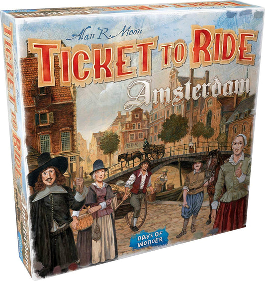 ボードゲーム Ticket to Ride Amsterdam アムステルダム 商業ネットワークボード 15分 プレイ コンパクトサイズ 持ち運びやすい 初心者から愛好家まで対応 戦略的思考力育成 家族向け マルチプレイヤー対応 8歳以上推奨 