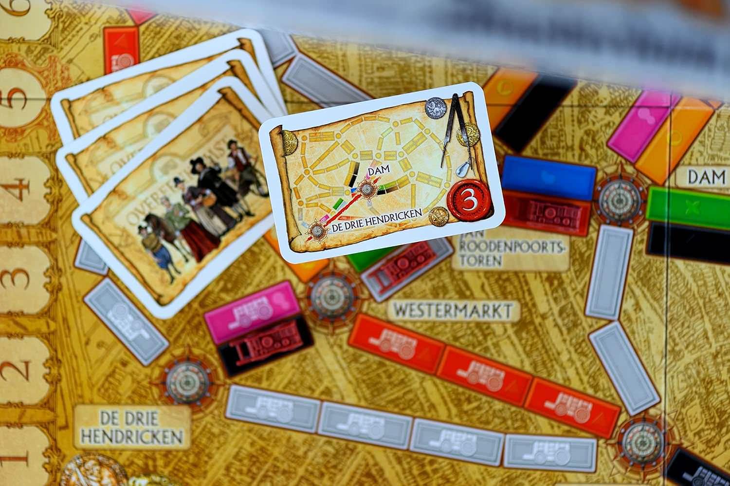 ボードゲーム Ticket to Ride Amsterdam アムステルダム 商業ネットワークボード 15分 プレイ コンパクトサイズ 持ち運びやすい 初心者から愛好家まで対応 戦略的思考力育成 家族向け マルチプレイヤー対応 8歳以上推奨 