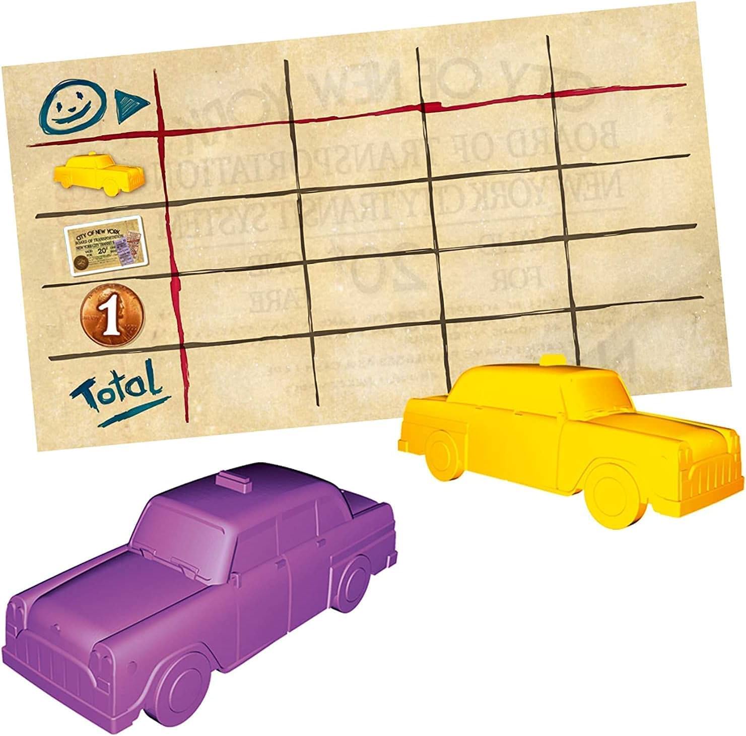 ボードゲーム チケット・トゥ・ライド ニューヨーク Days of Wonder エクスプレス版 マンハッタン タクシー バス 鉄道ゲーム 2人から4人 10分から15分 短時間 手軽 家族向け 8歳以上 観光地 都市交通 戦略 ボーナス 本格的