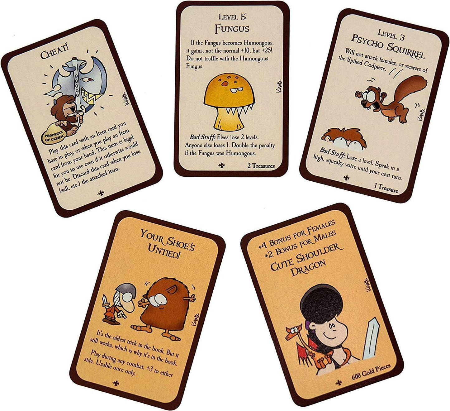 カードゲーム Munchkin 2 Unnatural Axe card game Steve Jackson Games 拡張セット 新種族オーク 新モンスター ハイドラント スパイクドコッドピース 新仲間ショルダードラゴン 新武器ドルイドフルイド英語版 日本語説明書なし