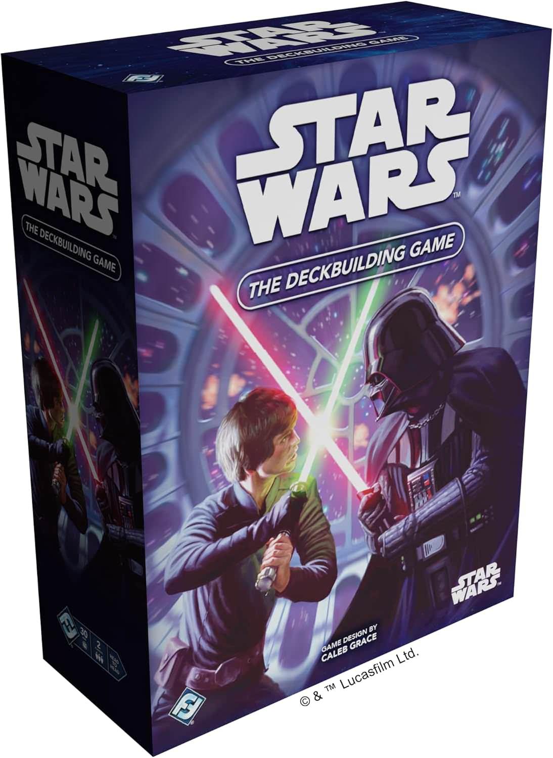 ボードゲーム スター・ウォーズ ザ・デッキビルディングゲーム 英語版 2人用対戦型 銀河の命運を賭けた壮大な宇宙戦争戦略的カードゲーム フォース支配 特殊能力新基地 選択式 継続的戦力投入 本格的対決 