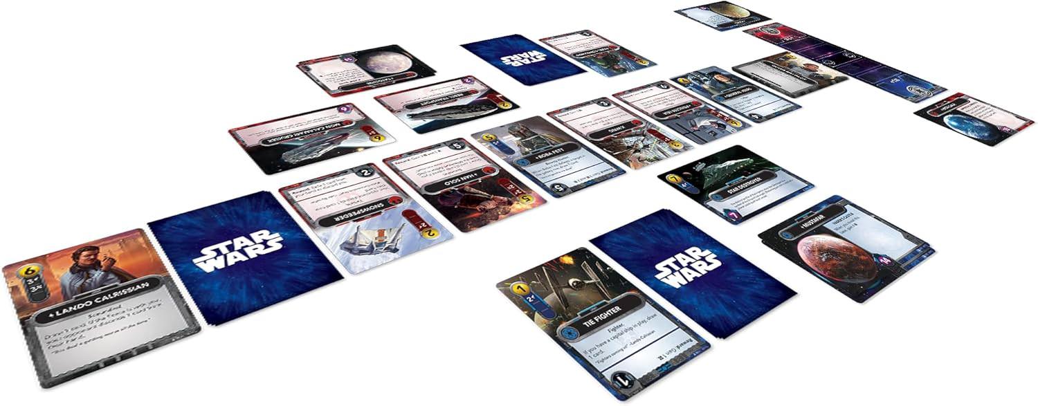 ボードゲーム スター・ウォーズ ザ・デッキビルディングゲーム 英語版 2人用対戦型 銀河の命運を賭けた壮大な宇宙戦争戦略的カードゲーム フォース支配 特殊能力新基地 選択式 継続的戦力投入 本格的対決 