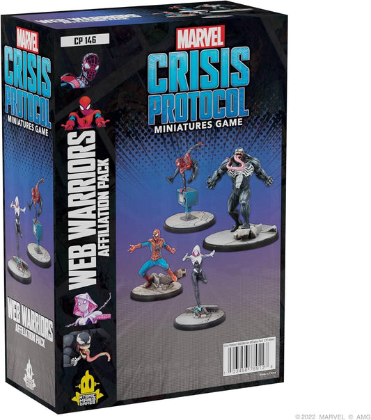 マーベル クライシスプロトコル Web Warriors アフィリエーションパック ミニチュアゲーム スパイダーマン ヴェノム 4体セット スパイダーバース ピーターパーカー マイルスモラレス ゴーストスパイダー グウェンステイシー エディブロック 輸入英語版 - Trade Center