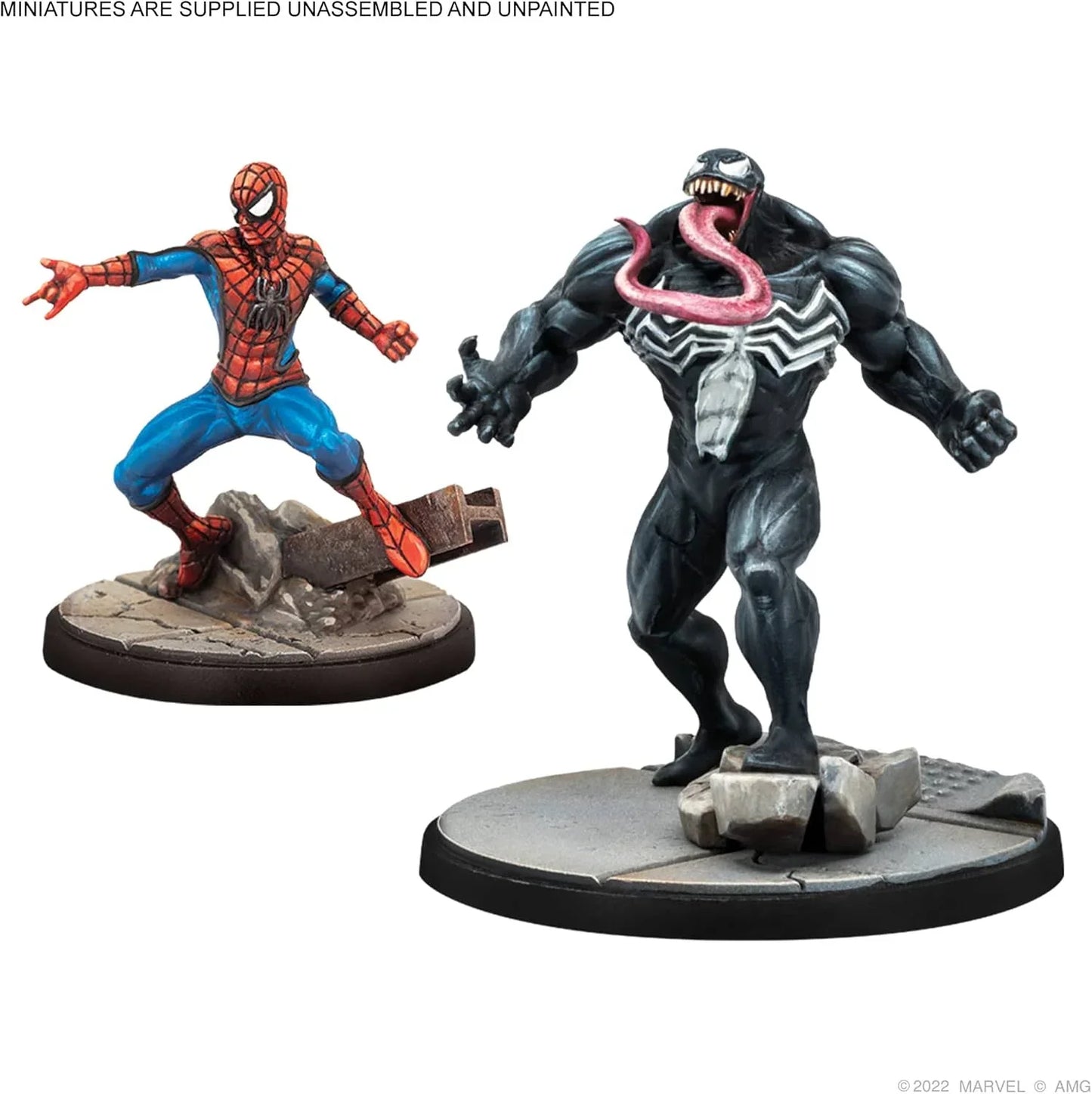 ミニチュアゲーム マーベル クライシスプロトコル Web Warriors アフィリエーションパック 人気キャラクター4体 スパイダーマン ピーター・パーカー マイルス・モラレス ゴーストスパイダー ヴェノム 組立て塗装 