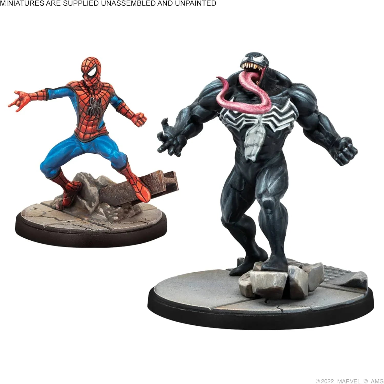 ミニチュアゲーム マーベル クライシスプロトコル Web Warriors アフィリエーションパック 人気キャラクター4体 スパイダーマン ピーター・パーカー マイルス・モラレス ゴーストスパイダー ヴェノム 組立て塗装 