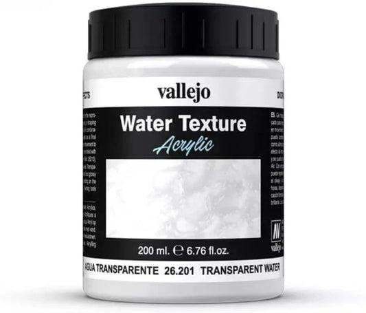 模型材料 Vallejo 200ml Bottle Transparent Water Texture Diorama Effect ジオラマ用水表現材料 高透明アクリル樹脂 水面再現 光屈折反射効果 自然な水表現 大容量 透明感持続 硬化後耐久 水性無臭安全 並行輸入品