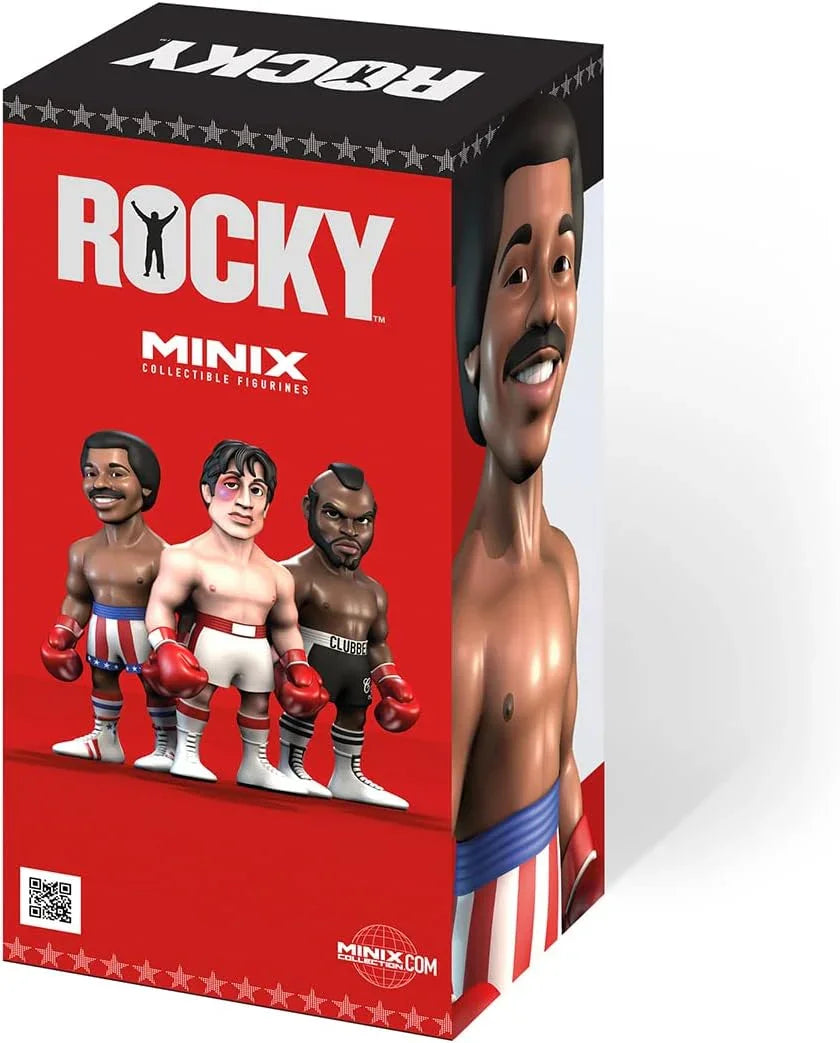 フィギュア アポロ・クリード MINIX 5インチ コレクティブル ロッキー 映画史伝説的キャラクター 赤ボクシンググローブ 星条旗トランクス PVC公式ライセンス製品 高耐久素材 ディスプレイボックス付 コレクション最適 展示品限定仕様 並行輸入品