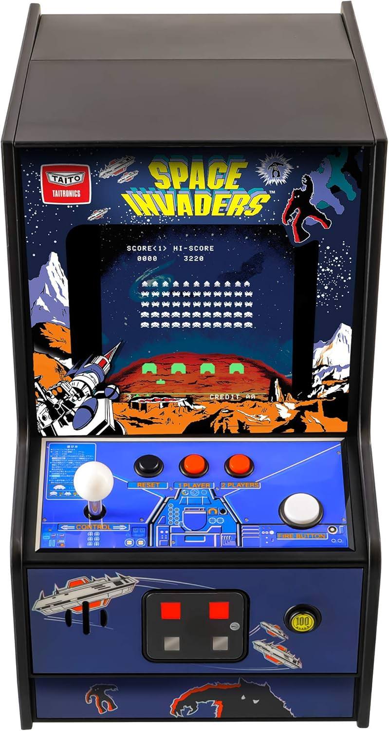 アーケードゲーム スペースインベーダー マイアーケード マイクロプレイヤー レトロゲーム ビデオゲーム 1978年 DGUNL-3279 1/10スケール 手のひらサイズ 反射式スクリーン バックライト 並行輸入品