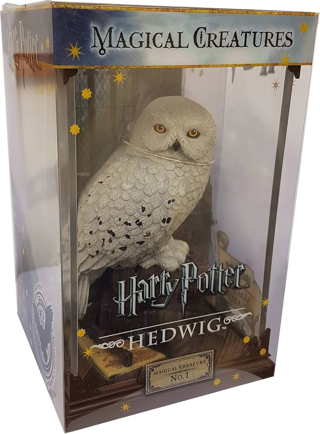 魔法生物コレクション ヘドウィグ ノーブルコレクション 白い雪フクロウ ハリー・ポッターシリーズ 忠実な使者 魔法界と人間界をつなぐ伝書使い 約18cm高さ 手作業塗装 精巧フィギュア 魔法使いの絆の象徴 並行輸入品