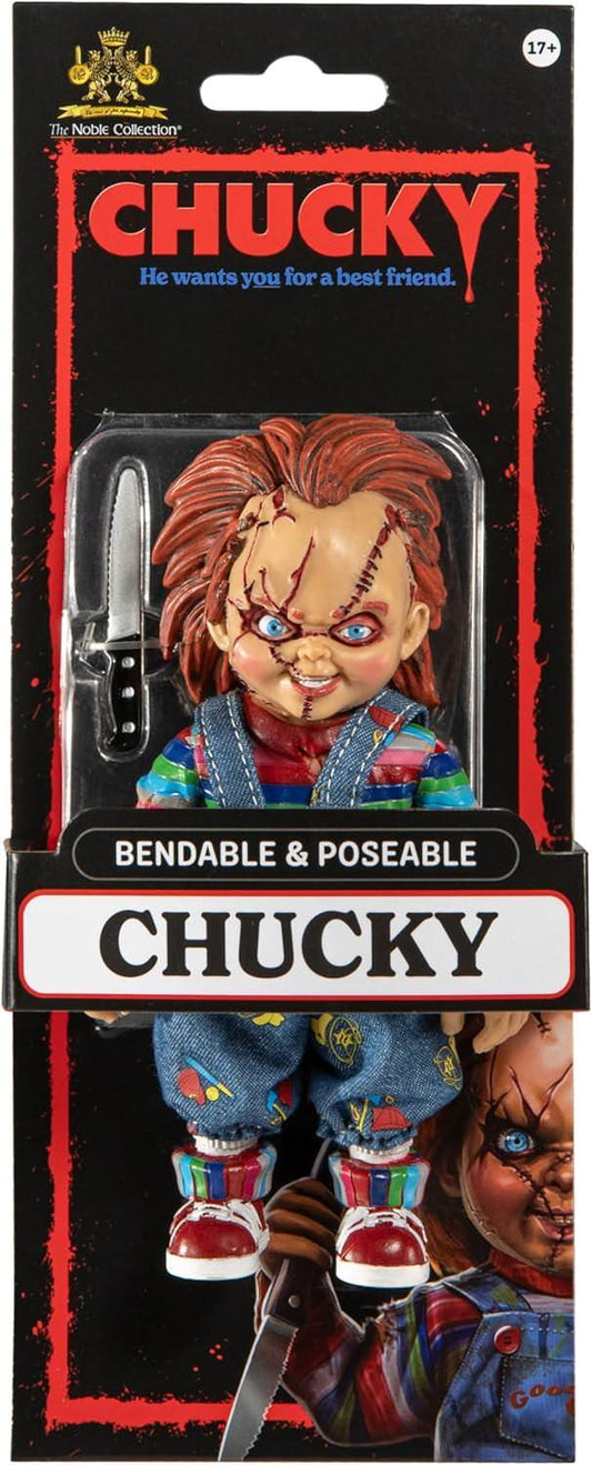 フィギュア Child's Play Chucky フィギュア The Noble Collection ホラー映画 1988年公開 カルト的 人気シリーズ キャラクター再現 高品質 精巧な塗装 赤毛 そばかす 不気味な笑顔 カラフル衣装 映画史に残る恐怖の象徴 並行輸入品