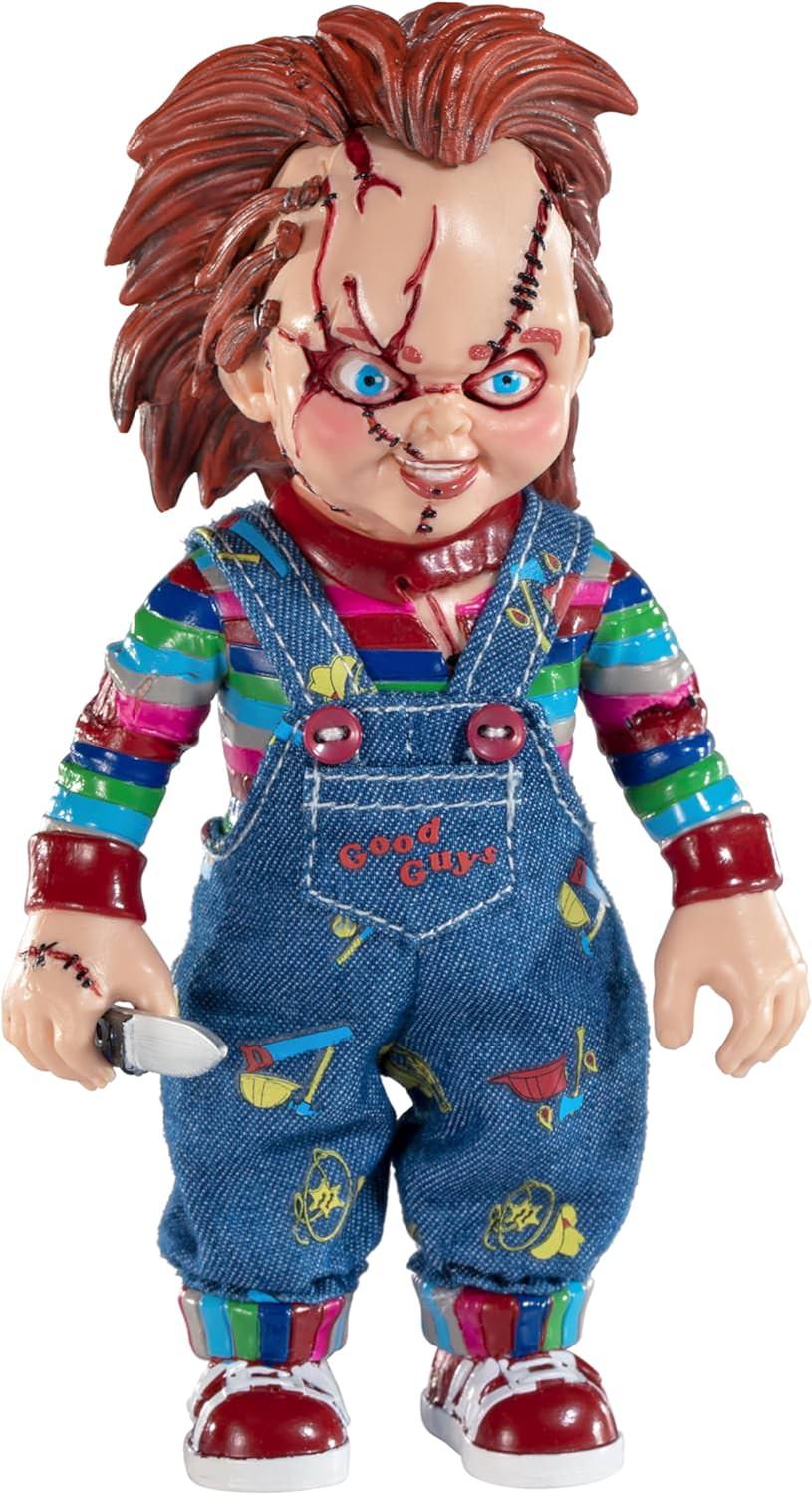 フィギュア Child's Play Chucky フィギュア The Noble Collection ホラー映画 1988年公開 カルト的 人気シリーズ キャラクター再現 高品質 精巧な塗装 赤毛 そばかす 不気味な笑顔 カラフル衣装 映画史に残る恐怖の象徴 並行輸入品