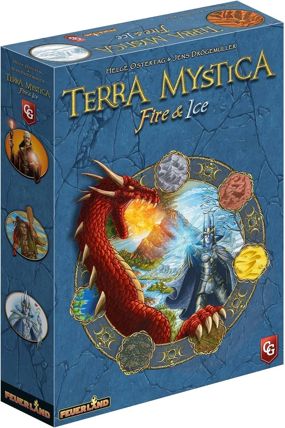 ボードゲーム Terra Mystica Fire Ice 拡張セット テラミスティカ 氷 火山 新地形 6種族 アイスメイデン イエティ アコライツ ドラゴンマスター 戦略性 カルト進行 建造物 パワー 