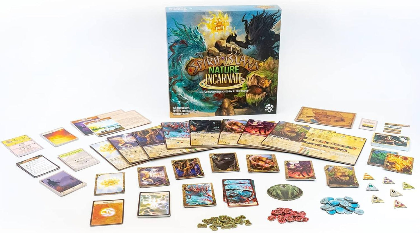 ボードゲーム Spirit Island Nature Incarnate ブランド Spirit Island 新拡張パック 八つの新スピリット インカルナトークン 複数の新敵対者含む拡張セット 
