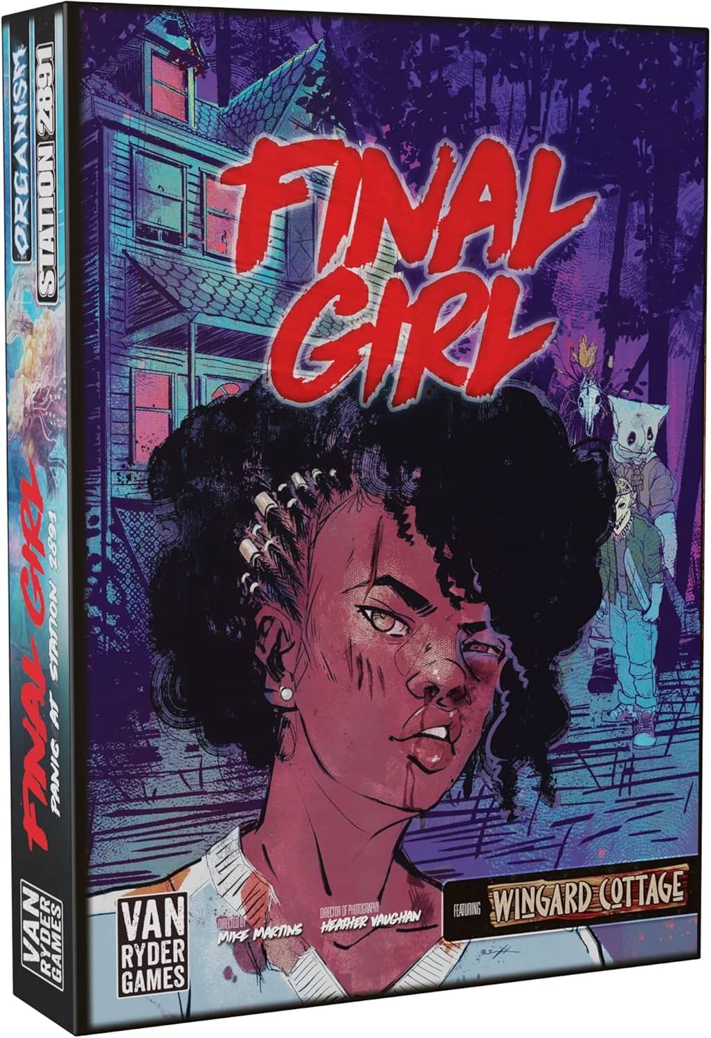 ボードゲーム Final Girl A Knock at the Door ファイナルガール ドアをノックする音 シーズン2 ホラー サバイバル ソロプレイ 一人専用 三人の殺人鬼 侵入者 ウィンガード コテージ クラフトシステム 14歳以上