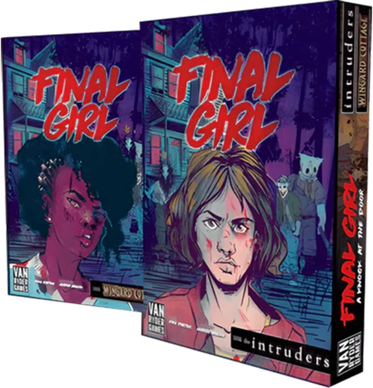 ボードゲーム Final Girl A Knock at the Door ファイナルガール ドアをノックする音 シーズン2 ホラー サバイバル ソロプレイ 一人専用 三人の殺人鬼 侵入者 ウィンガード コテージ クラフトシステム 14歳以上