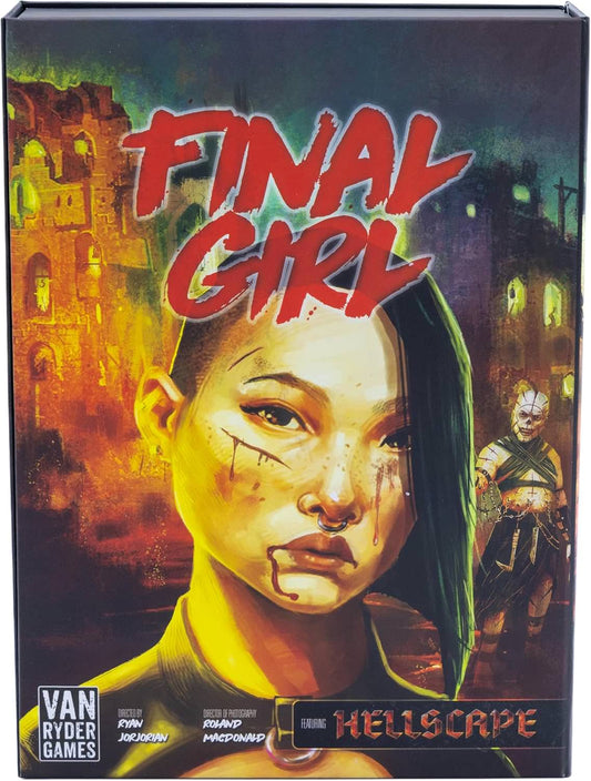 ボードゲーム ファイナルガール ヘル トゥ ペイ Final Girl Hell to Pay Van Ryder Games ソロプレイ専用 ホラー映画 殺人鬼 悪魔 拡張セット フィーチャーフィルム 悪の巣窟 リバーボートカジノ ミニチュア