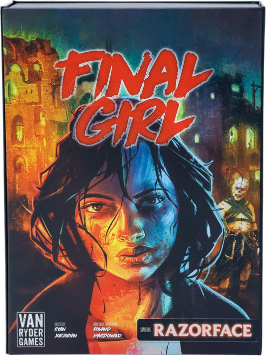 ボードゲーム ファイナルガール ヘル トゥ ペイ Final Girl Hell to Pay Van Ryder Games ソロプレイ専用 ホラー映画 殺人鬼 悪魔 拡張セット フィーチャーフィルム 悪の巣窟 リバーボートカジノ ミニチュア