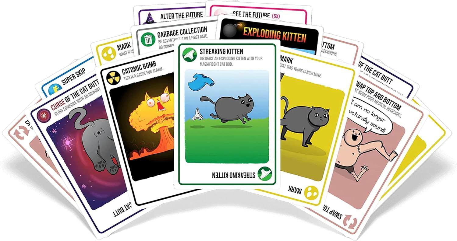 カードゲーム 拡張パック Exploding Kittens Streaking Kittens Matt Inman 独特イラスト 15枚新規カード 戦略的駆け引き 盲目状態 猫爆弾 スーパースキップ 強力効果 手札管理 運試し コレクション性向上 基本セット対応 