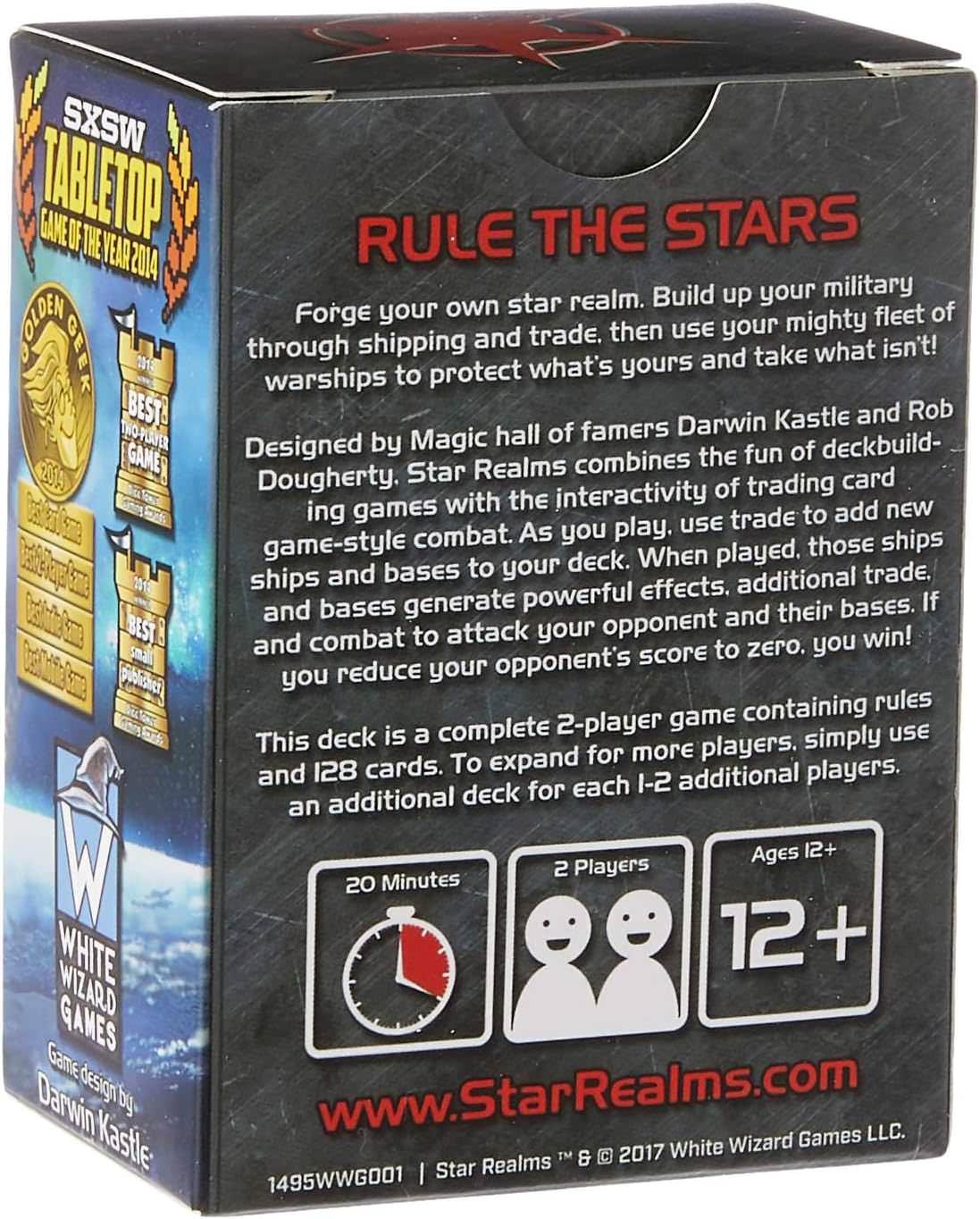 カードゲーム Star Realms トレードデッキカード ブランド シンプル ルール 持ち運びやすい コンパクトサイズ 高いリプレイ性 戦略性 深いゲーム性 短時間プレイ 15-30分 対戦型 2人用 初期デッキ 各プレイヤー用10枚