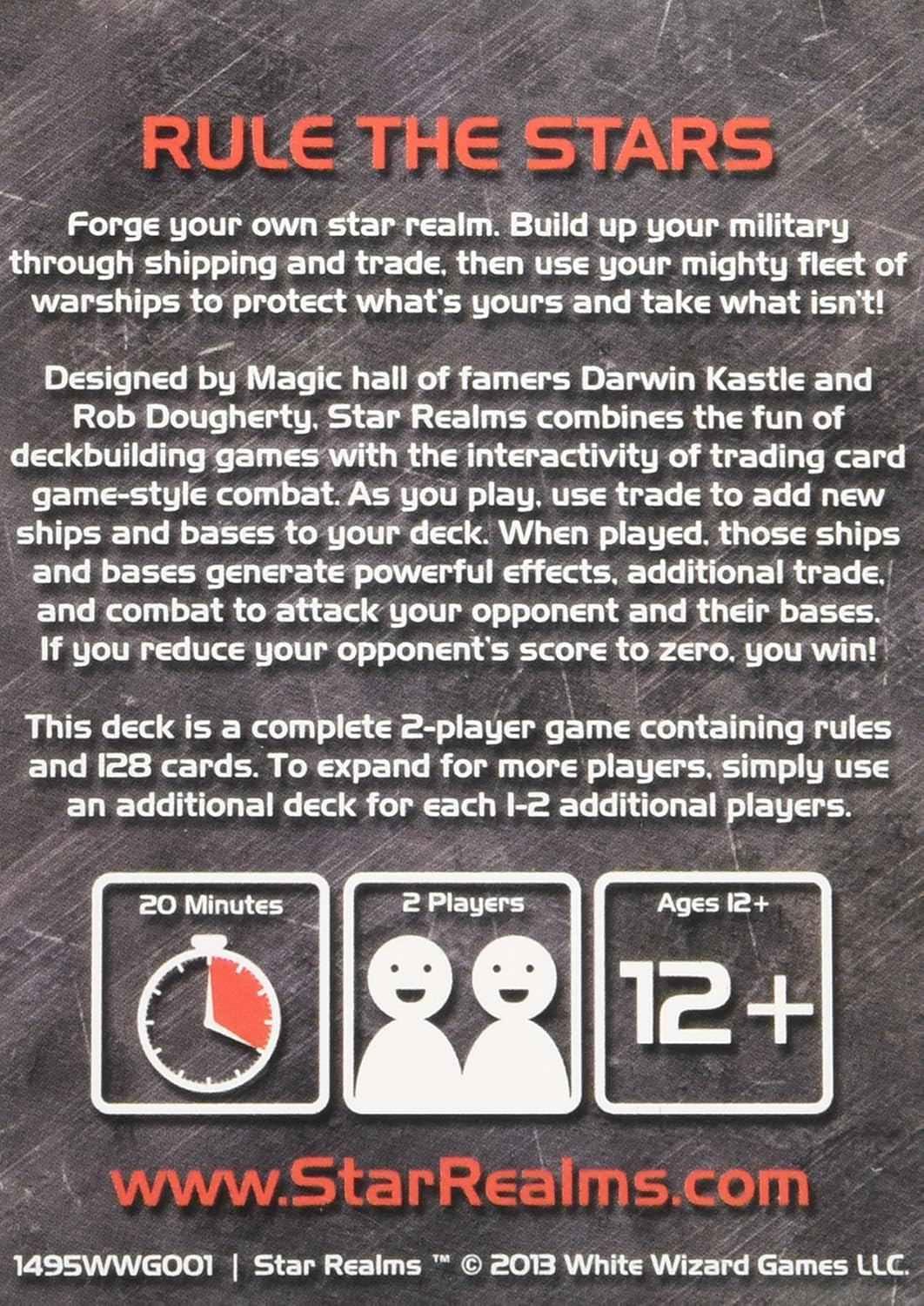 カードゲーム Star Realms トレードデッキカード ブランド シンプル ルール 持ち運びやすい コンパクトサイズ 高いリプレイ性 戦略性 深いゲーム性 短時間プレイ 15-30分 対戦型 2人用 初期デッキ 各プレイヤー用10枚