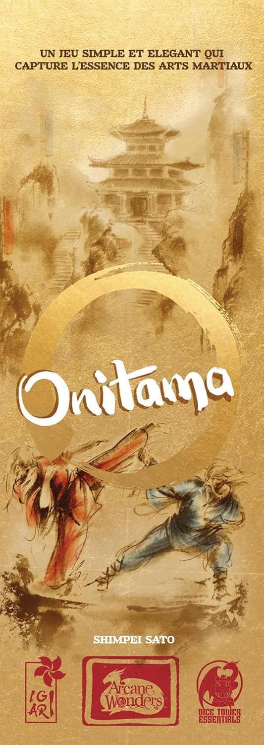 ボードゲーム Onitama オニタマ Arcane Wonders 古代日本の武術テーマ 戦略性高い2人用抽象戦略ゲーム 短時間15分プレイ ロールアップネオプレン製マット マスター学生コマ16移動カード付き 高品質収納箱付き英語版 日本語説明書なし