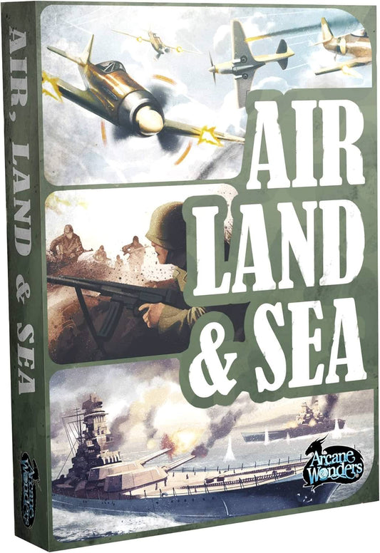 ボードゲーム Air Land & Sea Revised Edition エア ランド シー リバイズドエディション Arcane Wonders 2人専用 戦略カードゲーム 18枚バトルカード マイクロストラテジー 空 陸 海 3戦域 エリアコントロール 戦略的撤退 14歳以上