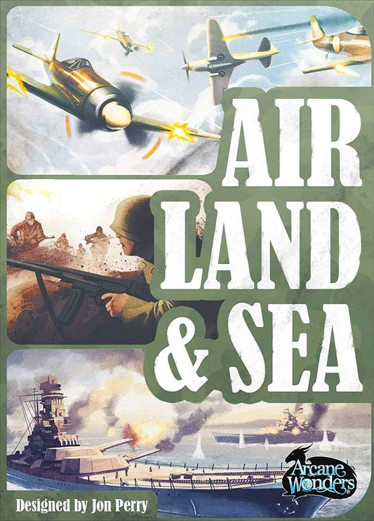 ボードゲーム Air Land & Sea Revised Edition エア ランド シー リバイズドエディション Arcane Wonders 2人専用 戦略カードゲーム 18枚バトルカード マイクロストラテジー 空 陸 海 3戦域 エリアコントロール 戦略的撤退 14歳以上