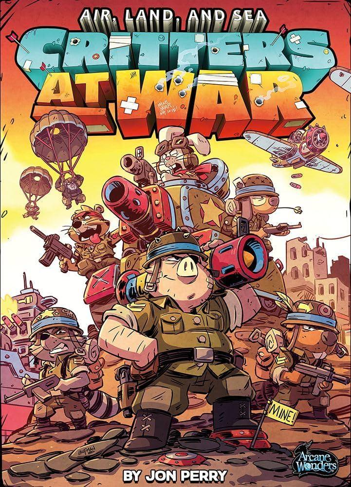 ボードゲーム Air Land Sea Critters at War 戦術的カードゲーム 軍司令官 2人用 かわいい動物たち 戦略バトル コンパクト 高速展開 多彩戦域三種類撤退戦略搭載 鮮やかアート 短時間勝負 リプレイ性 高持ち運び性 英語版 日本語説明書なし
