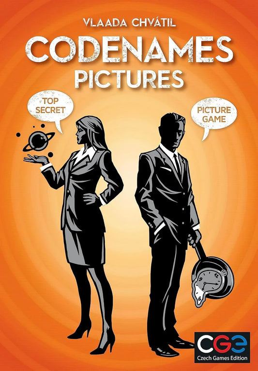ボードゲーム コードネーム ピクチャーズ Codenames Pictures The Dice Tower Seal of Excellence受賞 画像を使った暗号解読対戦 パーティー チーム戦 絵連想コミュニケーション 多人数 家族友人集まり盛り上がる