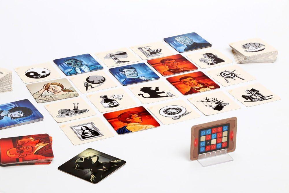 ボードゲーム コードネーム ピクチャーズ Codenames Pictures The Dice Tower Seal of Excellence受賞 画像を使った暗号解読対戦 パーティー チーム戦 絵連想コミュニケーション 多人数 家族友人集まり盛り上がる