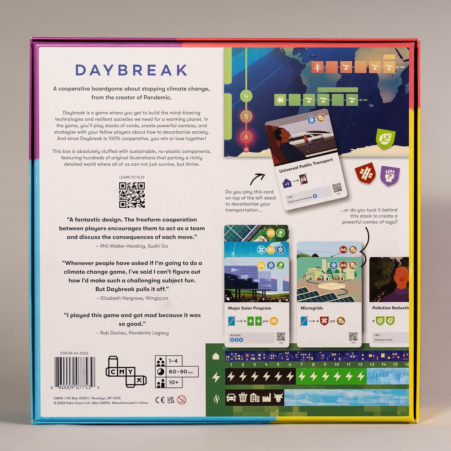 ボードゲーム Daybreak Asmodee Editions FSC認証木材使用 環境配慮型持続可能社会構築協力型地球温暖化対策戦略エンジン構築システム採用豊富なオリジナルアート175枚以上カード木製コンポーネント再生素材利用