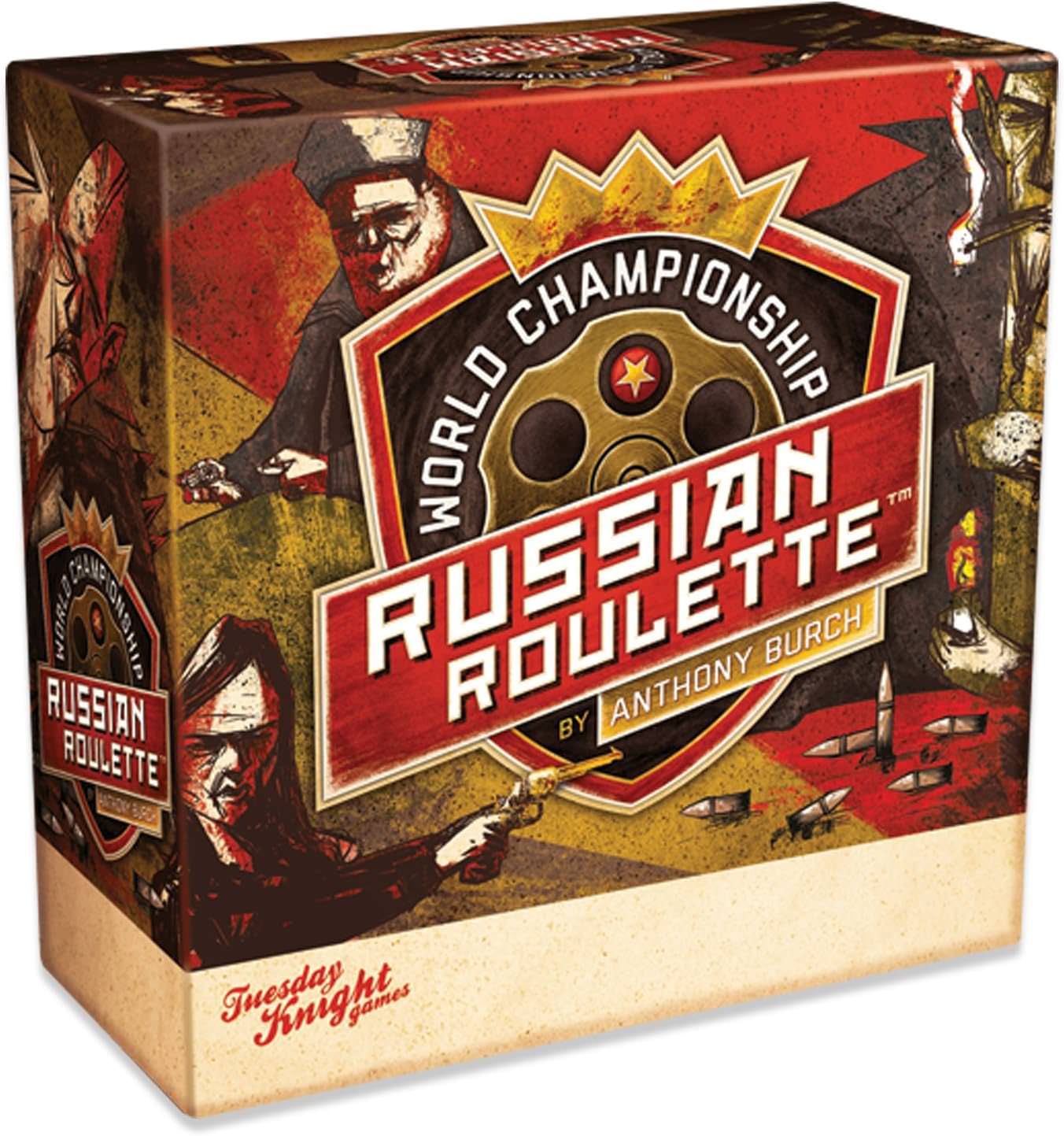 パーティーゲーム ワールドチャンピオンシップ・ロシアンルーレット World Championship Russian Roulette Tuesday Knight Games 究極 度胸 運 ダイス サバイバル 2人から6人 20分 12歳以上 プレス・ユア・ラック
