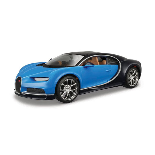 マイスト 1/24 ミニカー ダイキャストカー ブガッティ シロン 組み立てキット レース スポーツカー Maisto Bugatti Chiron 1/24 ブルー 並行輸入品