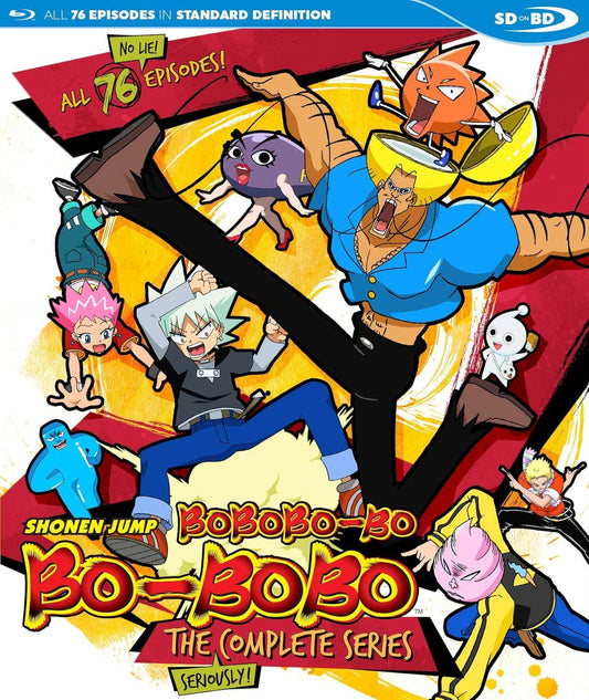 Blu-ray ボボボーボ・ボーボボ Discotek Media 奇想天外なシュールギャグアニメ全76話収録標準画質4:3アスペクト比オリジナル映像保存版鼻毛真拳マルハゲ帝国との戦い独特な世界観個性的登場人物多数 
