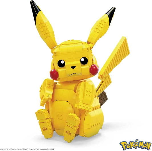 ポケモン MEGA Pokemon Jumbo Pikachu Construction Setポケモン界の人気者 ピカチュウフィギュア 825ピース 32cmビッグサイズ 鮮やかな黄色ボディ 赤い頬 稲妻形尻尾 可動式ブロックセット 任天堂ゲームフリーク知育玩具 並行輸入品