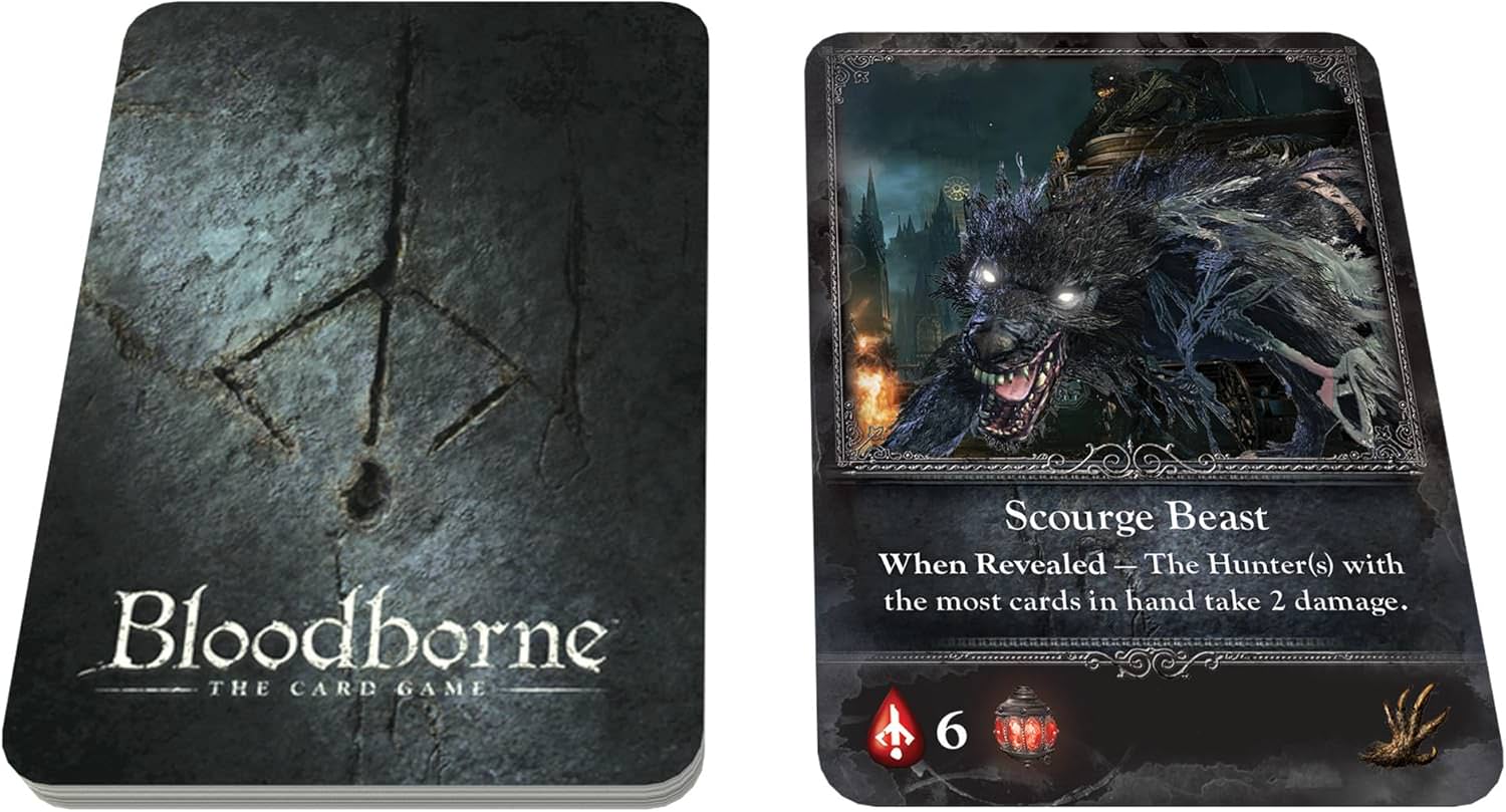 カードゲーム Bloodborne The Card Game CMON エリック・M・ラング 戦略 リスク管理 集団思考 協力 ヤーナム 聖杯ダンジョン ハンター モンスター ブラッドエコー ダイスロール ハンドマネージメント プレス・ユア・ラック