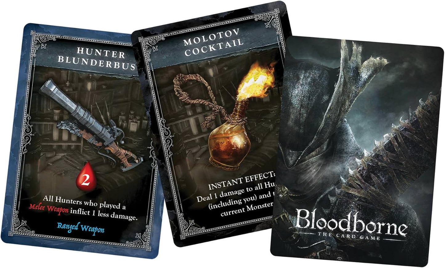 カードゲーム Bloodborne The Card Game CMON エリック・M・ラング 戦略 リスク管理 集団思考 協力 ヤーナム 聖杯ダンジョン ハンター モンスター ブラッドエコー ダイスロール ハンドマネージメント プレス・ユア・ラック