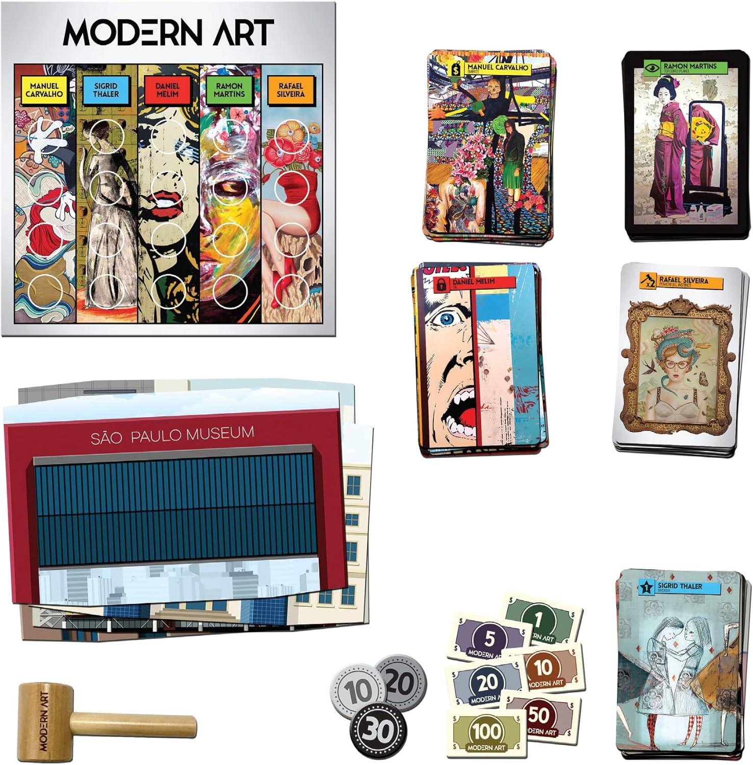 ボードゲーム CMON Modern Art CMON 複数のオークション形式を備えた現代アート戦略ゲーム戦略的な価値変動システムを搭載した著名な美術館キュレーター体験を可能にする現代美術作品売買ゲーム 2 5人対応英語版 日本語説明書なし