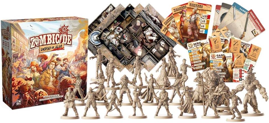 協力型戦略ボードゲーム Zombicide Undead or Alive ゾンビサイド アンデッド オア アライブ CMON Limited 西部開拓時代 バルコニー 列車 システム 生存者タイプ ガンスリンガー ブロウラー