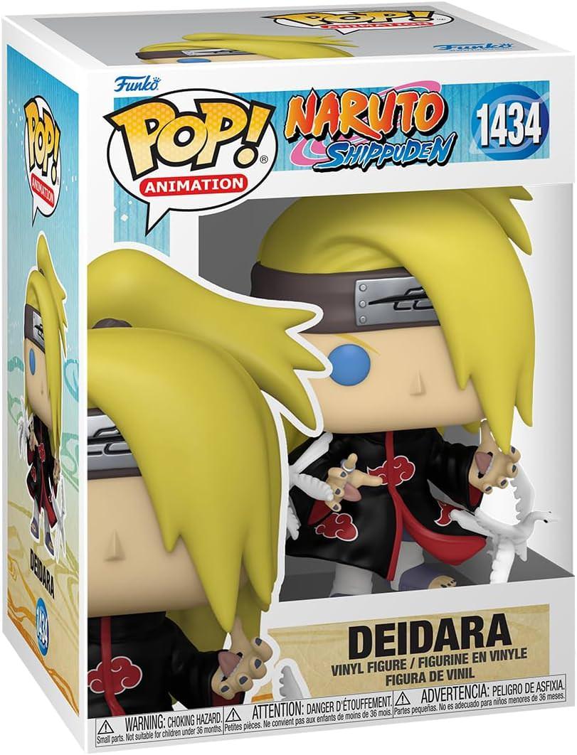 フィギュア NARUTO ナルト デイダラ Funko POP Animation キャラクター 指定高さ約12cm 黒マント赤雲模様 特徴的長金髪片目隠しスタイル 爆破の芸術家 粘土爆弾両手の口使用