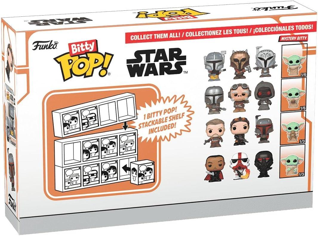 Bitty POP! ザ・マンダロリアン 4パック ファンコ スター・ウォーズ フィギュア クイール ジャワ族 ミステリーフィギュア デフォルメスタイル ミニチュア コンパクトサイズ 手のひらサイズ コレクションセット 並行輸入品
