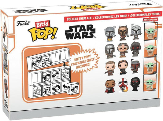 Bitty POP! ザ・マンダロリアン 4パック ファンコ スター・ウォーズ フィギュア クイール ジャワ族 ミステリーフィギュア デフォルメスタイル ミニチュア コンパクトサイズ 手のひらサイズ コレクションセット 並行輸入品