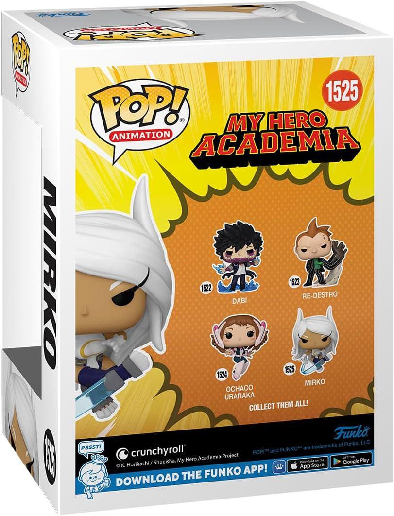 フィギュア Funko POP Animation 僕のヒーローアカデミア ミルコ ルミウサギヤマ 双子ヒーロー ラビット脚力跳躍力 希少正規ライセンス 高品質ビニール手のひらサイズ 約12.4cm コレクション向け ミニフィギュア 並行輸入品