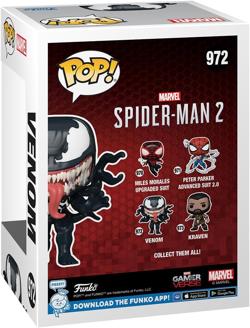 フィギュア Funko POP Games Marvel Spider-Man 2 Venom 2023年 アクションアドベンチャーゲーム シンビオート 地球外生命体 ピーター パーカー マイルズ モラレス ハリー オズボーン ニューヨーク 全高約9cm 11cm ビニール製
