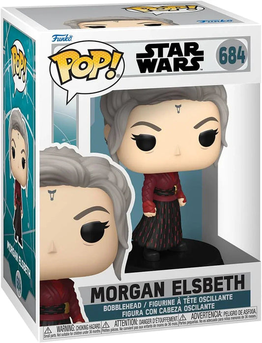 フィギュア スター・ウォーズ アソーカ モーガン・エルズベス Funko POP ナイトシスターズ 古代の魔術力 冷静な存在感 安定ディスプレイ 限定公式ライセンス アイテム コレクション 立体再現 新共和国時代 銀河系の敵役 ドラマ登場 並行輸入品