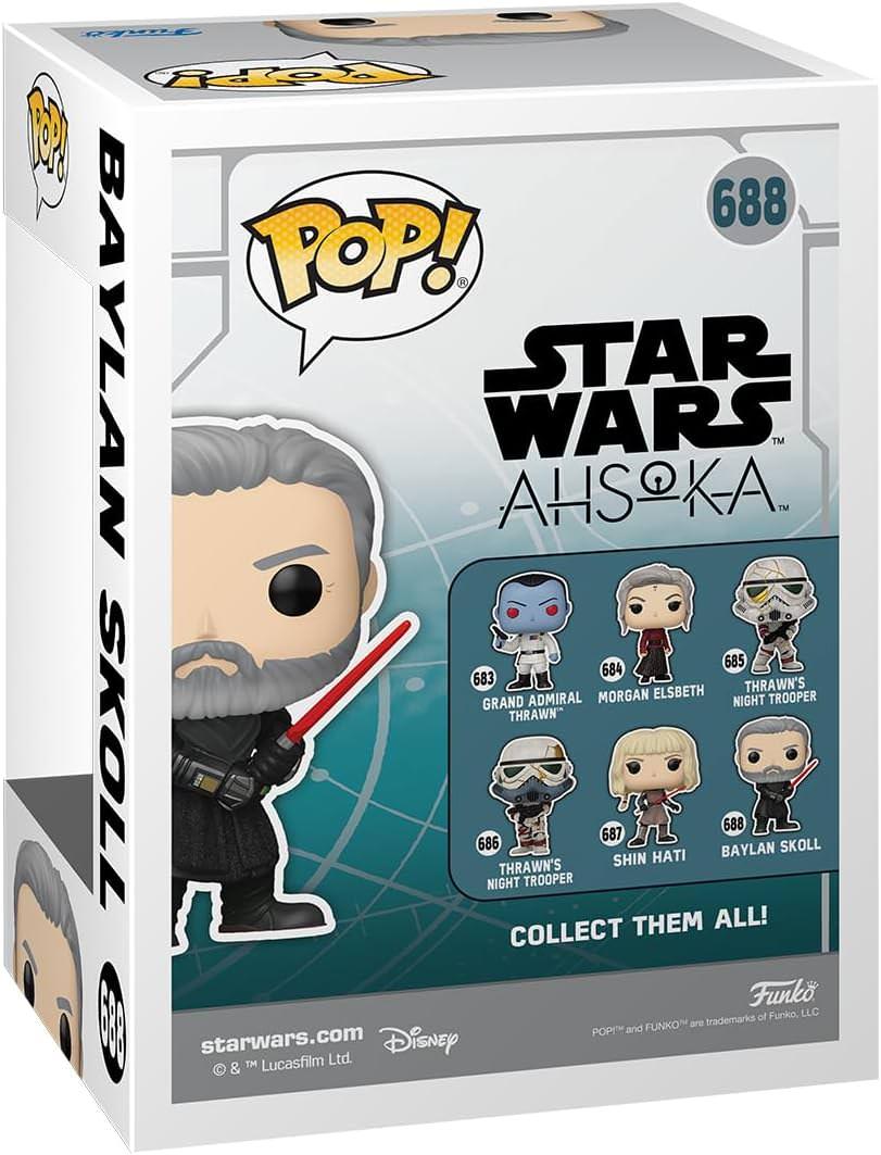 フィギュア Pop! Baylan Skoll Funko 謎めいたフォース使い スター・ウォーズ アソーカ 複雑な魅力 キャラクター 立体化 デフォルメ 頭部 ポーズ オレンジライトセーバー 威厳 ボブルヘッド コレクター アイテム 並行輸入品